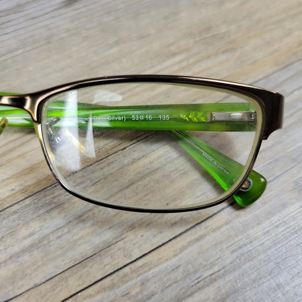 Coach Eyeglass Frames HC 5033 Alyson 9128 Satin Brown Dark Silver 53-16-135